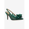 Wide Width Women's Deloris Pump by J. Renee in Emerald (Size 9 W)