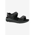 Wide Width Women's Sophie Sandal by Drew in Black Mesh Combo (Size 11 W)