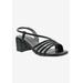 Wide Width Women's Fling Sandal by Bellini in Black Croc Combo (Size 10 W)