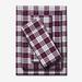 BH Studio Extra Deep Print Sheet Set by BH Studio in Plum Plaid (Size CALKNG)