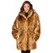 Plus Size Women's Short Faux-Fur Coat by Roaman's in Fox (Size 6X)