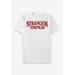 Men's Big & Tall Stranger Things Tee by Netflix in White (Size 4XT)