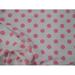10 Yard Lot Bullet Printed Liverpool Textured Fabric 4 way Stretch White Pink Polka Dot U20