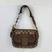 Coach Bags | Coach 7061 Satchel Tan Signature Fabric & Burgundy | Color: Brown/Tan | Size: Os