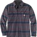 Carhartt Jackets & Coats | Carhartt Men's Rugged Flex Relaxed Fit Midweight Flannel Fleece-Lined Shirt 2xl | Color: Blue/Gray | Size: Xxl