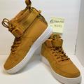 Nike Shoes | Nike Air Force 1 Utility Mid Top Brown Canvas Sneakers Sz: 7y/9.5w Rare Preowned | Color: Tan/White | Size: 9.5