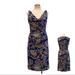 Ralph Lauren Dresses | Lauren Ralph Lauren Bold Paisley Print Bodycon Dressp | Color: Blue/Yellow | Size: 6