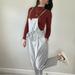 Free People Dresses | Free People Overalls Jumper Size Small | Color: Blue/White | Size: S