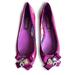 Coach Shoes | Coach Poppy Plum Purple Flats With Bow, Bling & Charms | Color: Purple | Size: 7