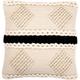 Coussin de style boho Bali - Housse et Rembourrage inclus - Suspiria Noir - Coton, Laine - Noir