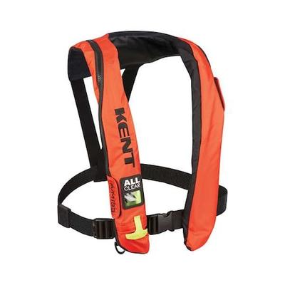KENT SAFETY 132802-200-004-19 Life Jacket,Universal,35lb,CO2,Orange