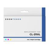 Zoomtoner Compatible with Canon CL-211XL Ink / Inkjet Cartridge - High Yield - Cyan Magenta Yellow