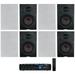 Rockville 4-Room Home Speaker System w/(8) 6.5 In-Wall Speakers+4 Zone Receiver