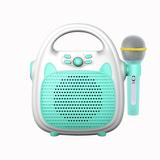 Gecheer Karaoke Machine Rechargeable Portable Karaoke Speaker with Microphone BTMemory /USB Connectivity for Boys Girls