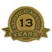 13 Years of Service Award Lapel Pin