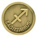 PinMart s Antique Gold Sagittarius Zodiac Archer Symbol Lapel Pin