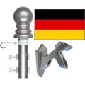 Germany 3x5 Flag and Flagpole Set Also World Cup 3 x5 Flags and Flagpoles for Each of The 24 Women s 2019 Soccer Teams Includes Flags Poles Brackets and Flag Lapel Pins German Flag & Pole Set