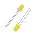 Yellow LED 5mm Round Wide Angle Diffused LED Light Emitting Diode Bright PCB