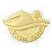 PinMart s Gold Plated Swim Team School Sports Lapel Pin