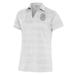 Women's Antigua White San Diego Padres Brushed Metallic Compass Polo