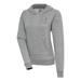 Women's Antigua Heather Gray St. Louis Cardinals Brushed Metallic Victory Pullover Hoodie