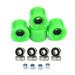 4 Pcs 60x45mm 78A Skateboard Longboard Wheels ABEC-9 Bearing Spacers Set