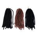 Tinksky 3 Pcs Trendy Head-wears Long Wig Pigtails Universal Lightweight Braided Wigs
