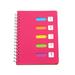 Side-spiral Notebooks Thicken Notepad Category Notepad Students Stationery for Diary Journal Travel (A5 Middle Size Rosy)