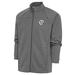 Men's Antigua Steel Milwaukee Brewers Metallic Links Full-Zip Golf Jacket