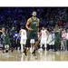 Jayson Tatum Boston Celtics Unsigned Celebrating Game Winner vs. 76ers Photograph