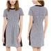 Madewell Dresses | Madewell Parkline Dress Colorblock Short Sleeves Marled Gray | Color: Black/Gray | Size: 8