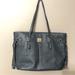 Dooney & Bourke Bags | Dooney And Bourke Davis Gray Pebbled Leather Tassel Shopper Tote Purse | Color: Gray | Size: Os