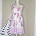 Free People Dresses | Free People Summer Floral Dress Size M. M. | Color: Pink/White | Size: M