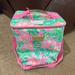 Lilly Pulitzer Accessories | Lilly Pulitzer Wine Carrier In Fruity Flamingo Print Nwt | Color: Green/Pink | Size: Os