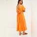 Free People Dresses | Free People Beach Orange Sorrento Midi Dress | Color: Orange | Size: Xs