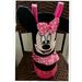 Disney Accessories | Disney Minnie Mouse Plush Standing Boot Stocking Easter, Halloween, Christmas | Color: Black/Pink | Size: Osg