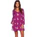 Free People Dresses | Free People Embroidered Austin Dress, L | Color: Purple/White | Size: L