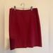 J. Crew Skirts | J. Crew Wool Pencil Skirt - Wine Color, Size 6 | Color: Red | Size: 6