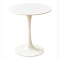 Modern Casual Negotiating Table， Round Table Tulip White Coffee Milk Tea Shop Dining Table， Nordic Balcony Small Round Table And Chairs(Size:60cm)
