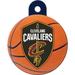 Cleveland Cavaliers NBA Circle Personalized Engraved Pet ID Tag, Large, Blue