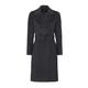 Women's Isabella Grey Wool And Cashmere Blend Coat With Double-Breasted Silhouette And Pleated Back Large Rumour London