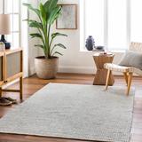 Blaga 5' x 7'6" Modern Lambswool/Cloud Gray/Nutmeg/Smoke/Gray Area Rug - Hauteloom