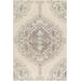 Eztli 2' x 3' Traditional Wool Bone/Dark Gray/Cloud Gray/Multi Brown/Nutmeg Area Rug - Hauteloom