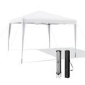 Costway 10 x 10 Feet Outdoor Pop-up Patio Canopy for Beach and Camp-White