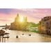 Ebern Designs Santa Maria Della Salute by Johnkellerman - Wrapped Canvas Photograph Canvas in Green/Pink | 20 H x 30 W x 1.25 D in | Wayfair