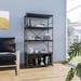 17 Stories 66" H x 32.7" W Steel Etagere Bookcase in Black | 66 H x 32.7 W x 15.4 D in | Wayfair AF92E878ACF04D4CB58AD0E52E363F66