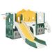 Freestanding Castle Climber with Slide and Basketball Hoop - Toy Storage Organizer for Kids' Indoor and Outdoor Play