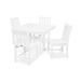 POLYWOOD Traditional Garden 5-Piece Farmhouse Dining Set