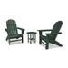 POLYWOOD Vineyard 3-Piece Curveback Adirondack Set