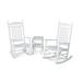 POLYWOOD Jefferson 3-piece Outdoor Rocking Chair Set